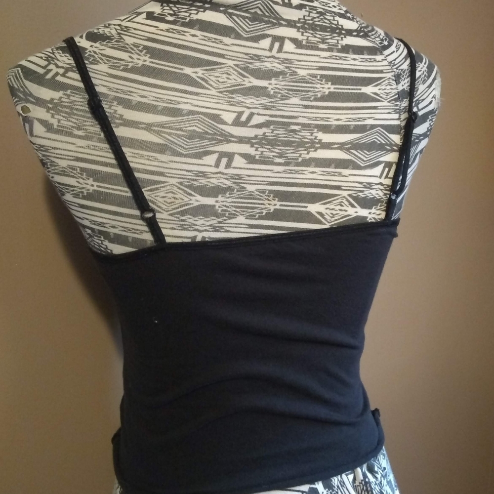 *5/$25* Derek Heart black tank/cami with lace trim - Picture 3 of 5